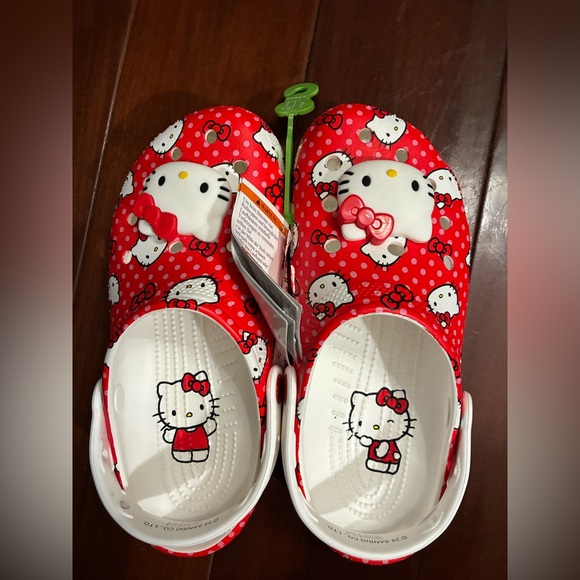 CROCS Other - CROCS Red Hello Kitty Slippers-Red Classic clog-BRAND NEW